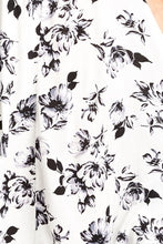 Asymmetric Open Back Halter Neck Floral Dress