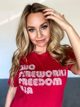 BBQ Fireworks Freedom USA Short Sleeve Tee