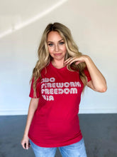 BBQ Fireworks Freedom USA Short Sleeve Tee