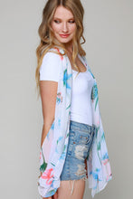 White Tropical Flamingo Print Scarf