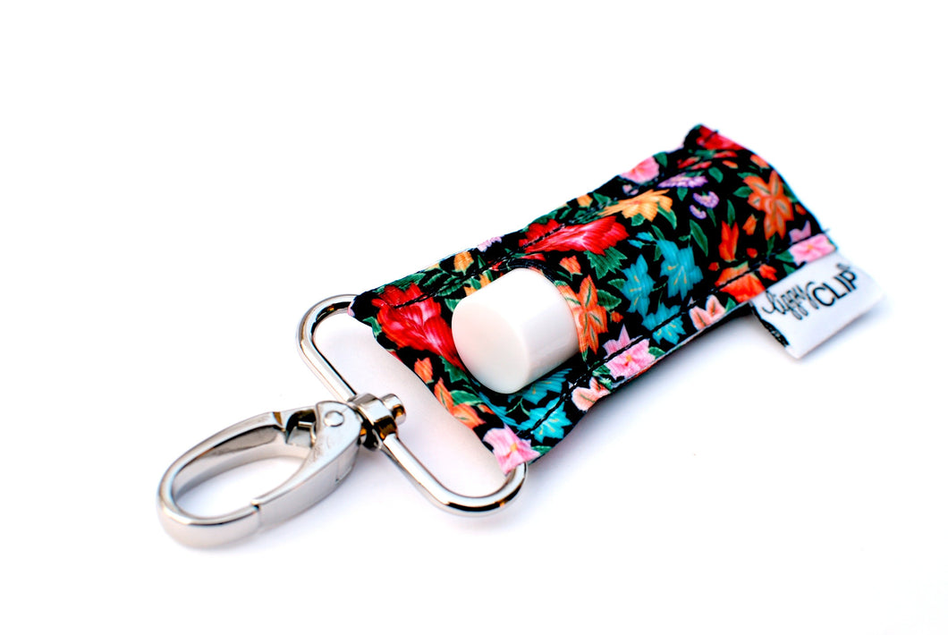LippyClip® Black Tropical Floral