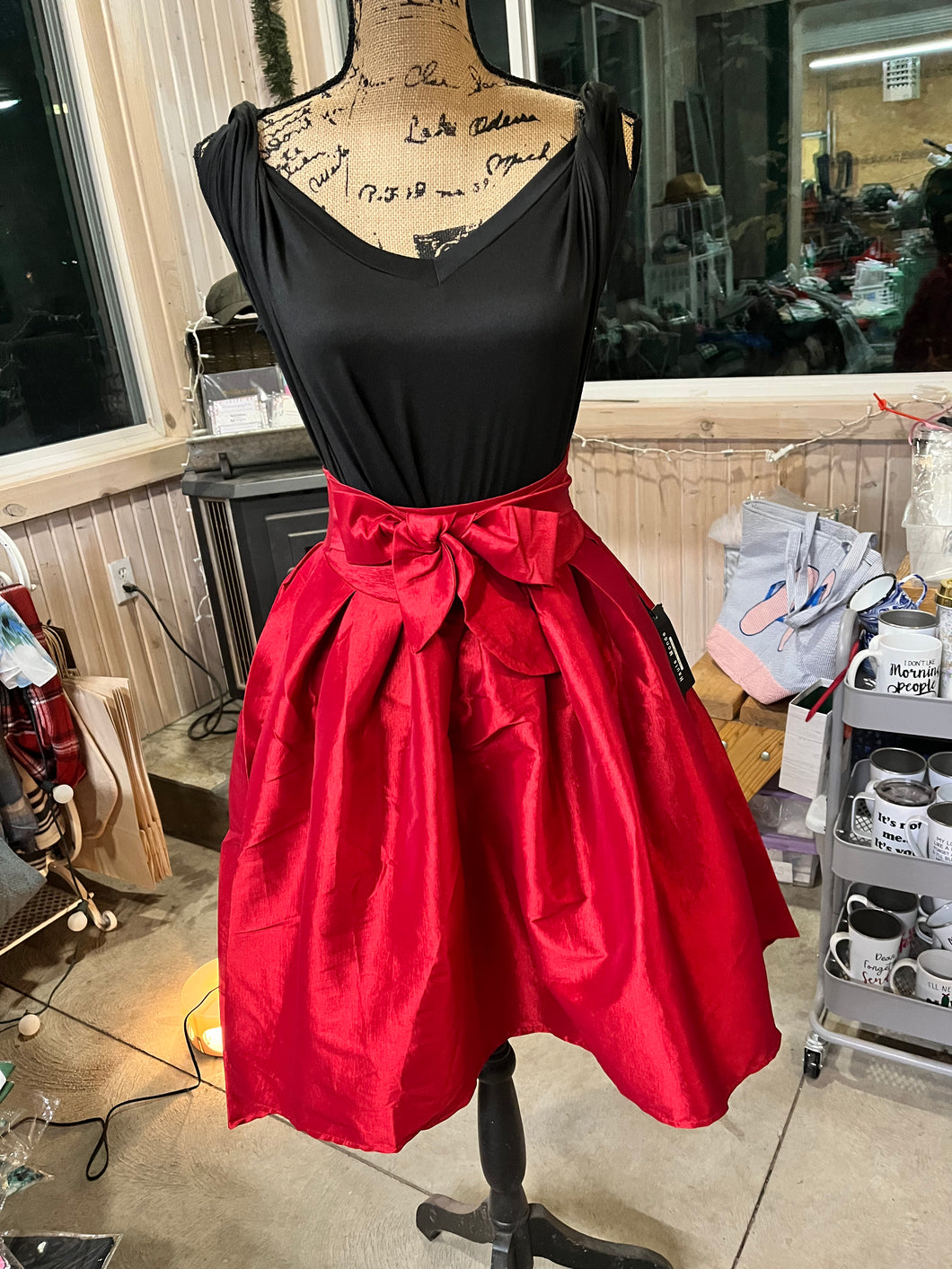 Taffeta High-low Skirt