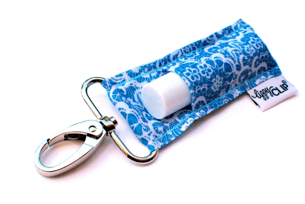LippyClip® Powder Blue Printed Lace