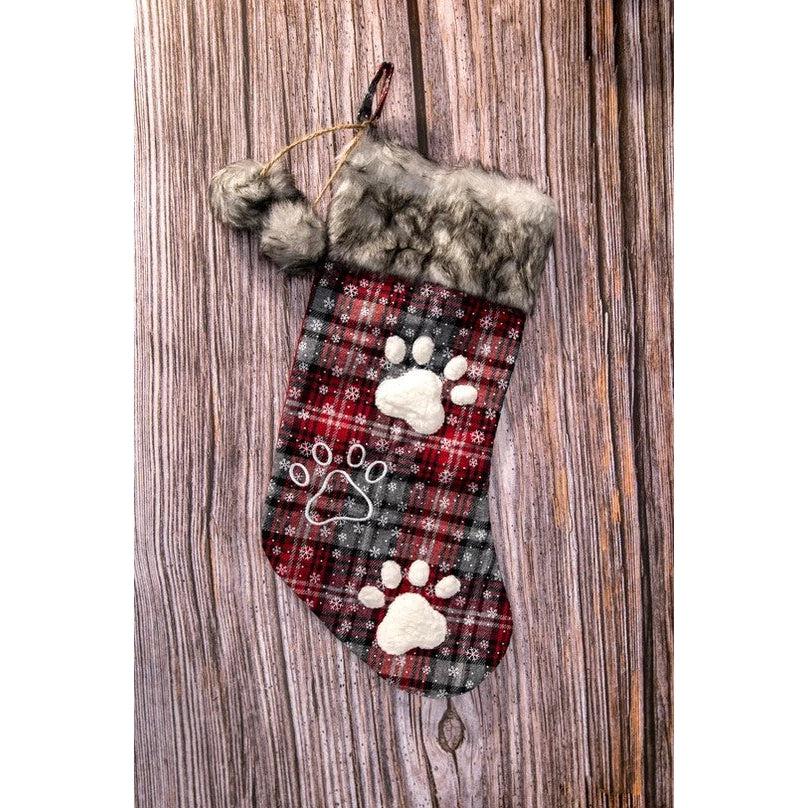 Ready To Ship | Buffalo Plaid Pet Stockings