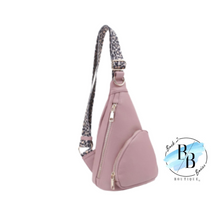 READY TO SHIP | Sling Bag With Leopard Strap