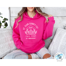 St. Clair County Farm to Table Merchandise - 1st Anniversary Edition - Pink with White Ink