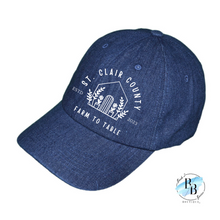 St. Clair County Farm to Table Merchandise - Cotton Hat - Farm To Table Logos