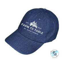 St. Clair County Farm to Table Merchandise - Cotton Hat - Farm To Table Logos