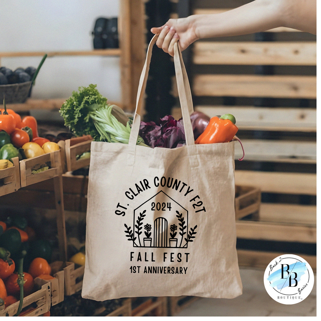 St. Clair County Farm to Table Merchandise - 1st Anniversary - Tote Bag