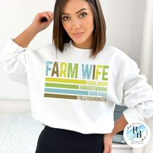 Farm Wife - White - Tee, Crew, Hoodie