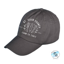 St. Clair County Farm to Table Merchandise - Cotton Hat - Farm To Table Logos