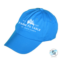 St. Clair County Farm to Table Merchandise - Cotton Hat - Farm To Table Logos