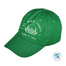 St. Clair County Farm to Table Merchandise - Cotton Hat - Farm To Table Logos