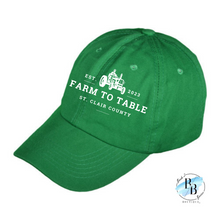 St. Clair County Farm to Table Merchandise - Cotton Hat - Farm To Table Logos