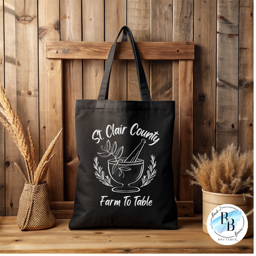 St. Clair County Farm to Table Merchandise - Apothecary Tote Bags