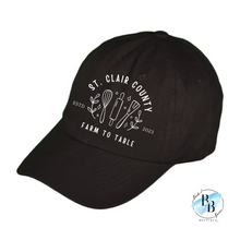 St. Clair County Farm to Table Merchandise - Cotton Hat - Farm To Table Logos