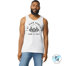 St. Clair County Farm to Table Merchandise - Plant Logo - Men's Tank Top