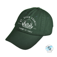 St. Clair County Farm to Table Merchandise - Cotton Hat - Farm To Table Logos