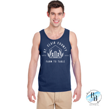 St. Clair County Farm to Table Merchandise - Plant Logo - Men's Tank Top