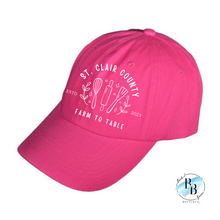 St. Clair County Farm to Table Merchandise - Cotton Hat - Farm To Table Logos