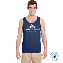 St. Clair County Farm to Table Merchandise - Tractor Logo - Men's Tank Top