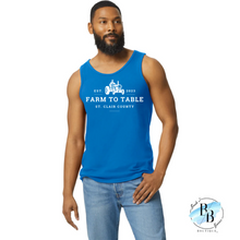 St. Clair County Farm to Table Merchandise - Tractor Logo - Men's Tank Top