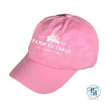 St. Clair County Farm to Table Merchandise - Cotton Hat - Farm To Table Logos