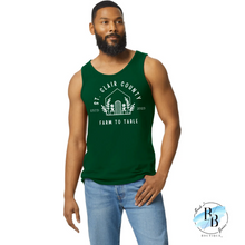 St. Clair County Farm to Table Merchandise - Plant Logo - Men's Tank Top