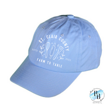 St. Clair County Farm to Table Merchandise - Cotton Hat - Farm To Table Logos