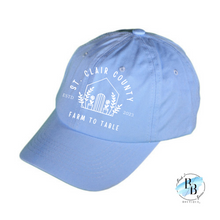 St. Clair County Farm to Table Merchandise - Cotton Hat - Farm To Table Logos