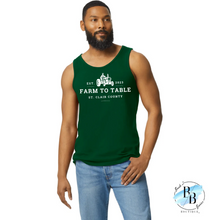 St. Clair County Farm to Table Merchandise - Tractor Logo - Men's Tank Top