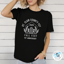 St. Clair County Farm to Table Merchandise - 1st Anniversary Edition - Black with White Ink