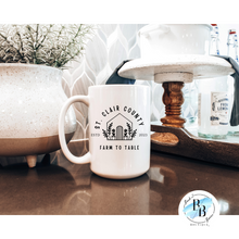 Ready To Ship |St. Clair County Farm to Table Merchandise - 15oz Mugs