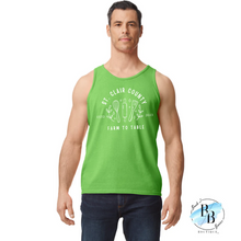 St. Clair County Farm to Table Merchandise - Baker/Maker Logo - Men's Tank Top