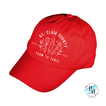 St. Clair County Farm to Table Merchandise - Cotton Hat - Farm To Table Logos