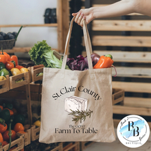 St. Clair County Farm to Table Merchandise - 2025 Merch Launch - Tote Bag