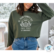 St. Clair County Farm to Table Merchandise - 1st Anniversary Edition - Military Green with White Ink