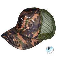 St. Clair County Farm to Table Merchandise - Baker Maker Logo - Trucker Hat - White Ink