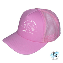 St. Clair County Farm to Table Merchandise - Baker Maker Logo - Trucker Hat - White Ink