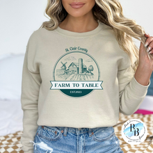 St. Clair County Farm to Table Merchandise - Barn Logo