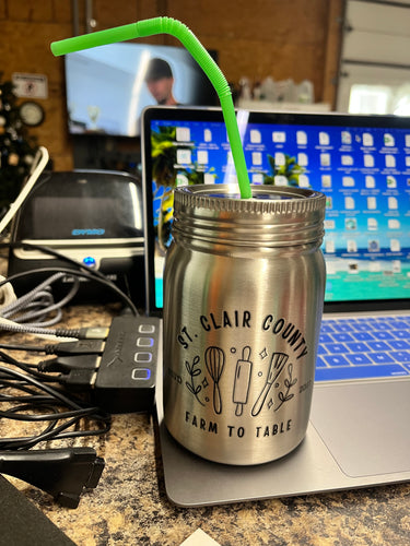 Stainless Steel Mason Jar