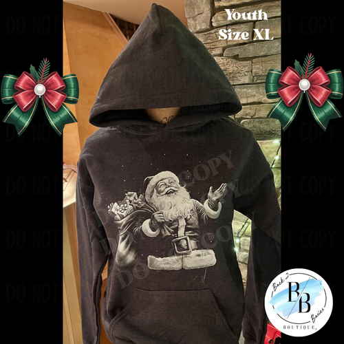 READY TO SHIP | YOUTH HOODIE | DARK GREY