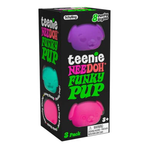 *PRE-ORDER* NEEDOH Teenie Funky Pups - 3 Pack