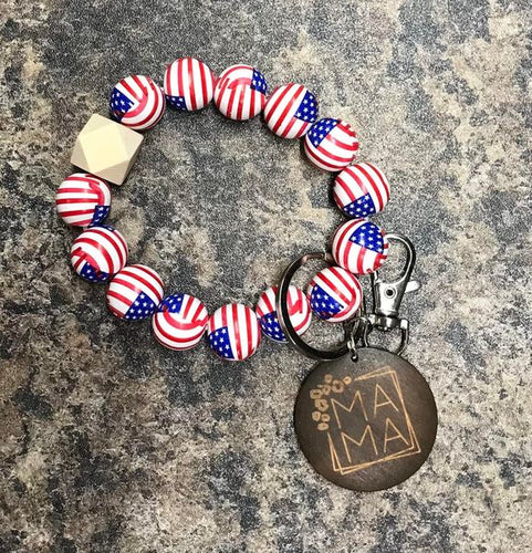 USA Flag Elastic Band Bangle