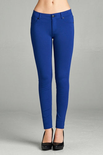 Marine Blue Skinny Pants