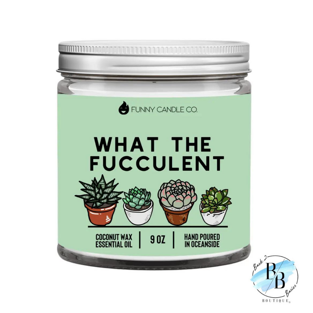 What the Fucculent Coconut Wax Essential Oil Candle