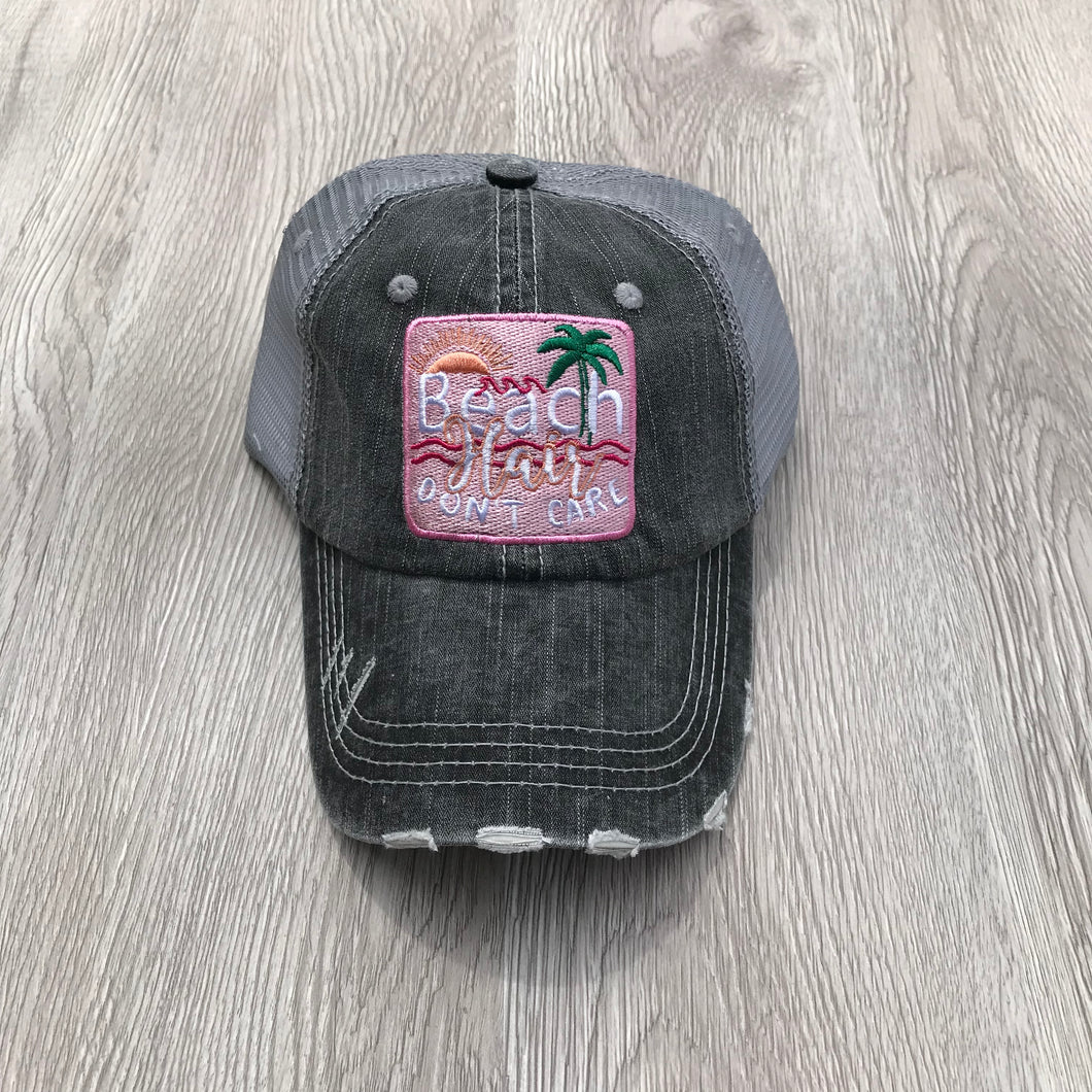 Beach Hair Don't Care Trucker Hat