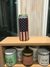 American Flag Tall Slim Can Koozie