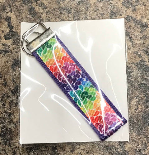 LippyClip® Keychain - Rainbow Swirl