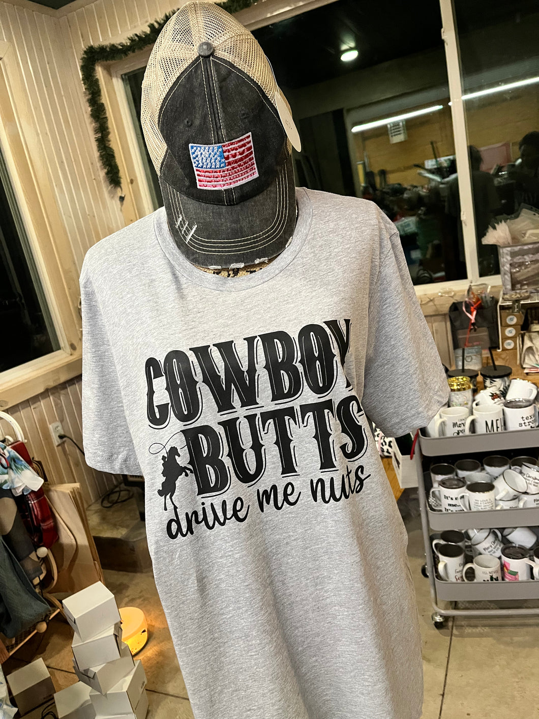 Cowboy Butts Drive Me Nuts Short Sleeve Tee